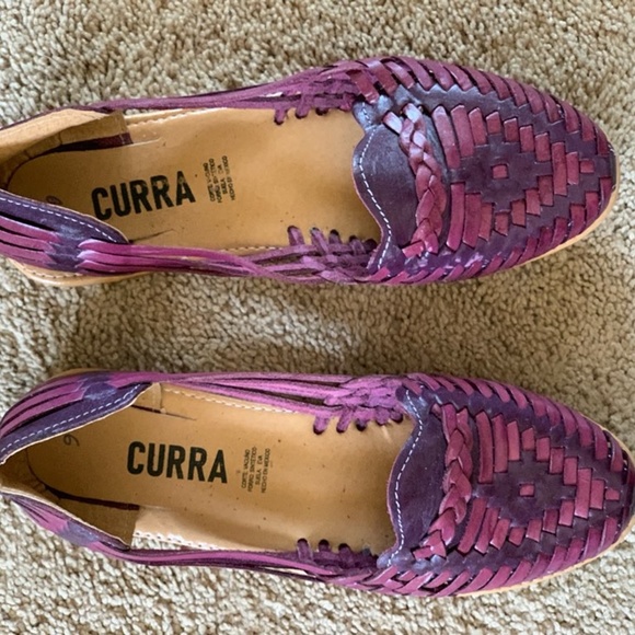 Leather Purple Huaraches - Picture 2 of 3